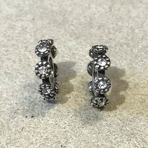 🆕Listing! Two Brighton Astro spacers Thin silver beads Crystal-tips Retired
